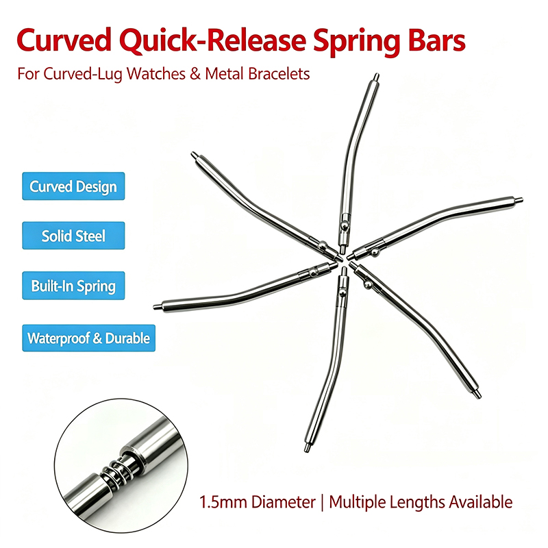 Curved Spring Bar - Пружинные штифты из нержавеющей стали с