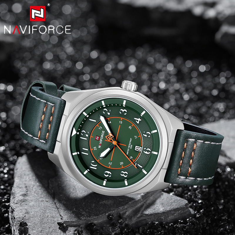 Мужские кварцевые часы NAVIFOR – обзор и цена Leather Watch Band Men