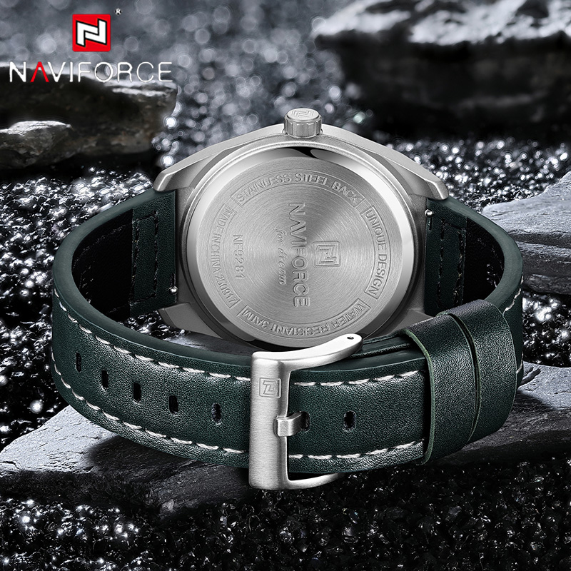 Мужские кварцевые часы NAVIFOR – обзор и цена Leather Watch Band Men