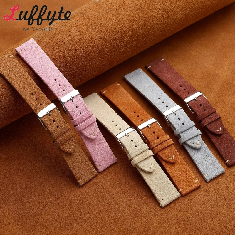 Винтажные замшевые ремешки для – обзор и цена Suede Strap Watch