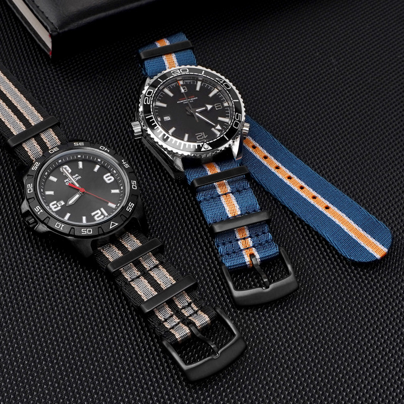 Тканый нейлоновый ремешок 18 м – обзор и цена Canvas Strap Watch