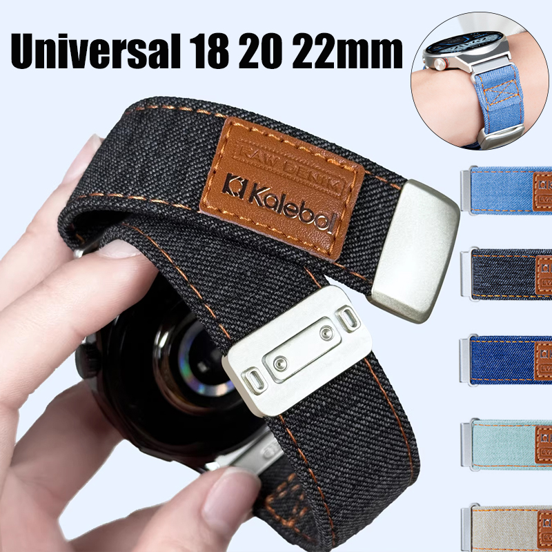 Ремешок из джинсовой ткани 18/ – обзор и цена Canvas Strap Watch