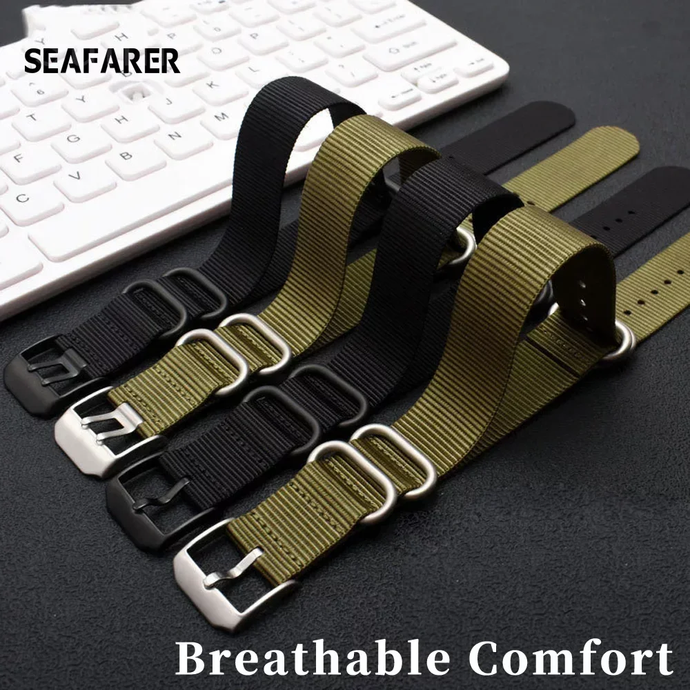 Нейлоновый ремешок для часов,  – обзор и цена Perlon Strap Woven