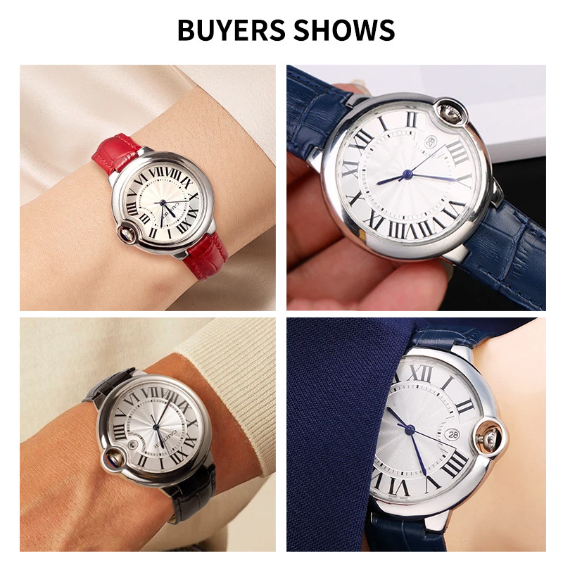 Ремешок из натуральной кожи 14 – обзор и цена Cartier Watch Ballon Bleu